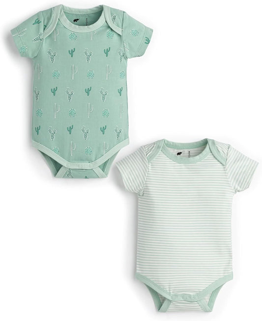 MONICA + ANDY Baby Organic Short Sleeve Jack + Jill Bodysuit
