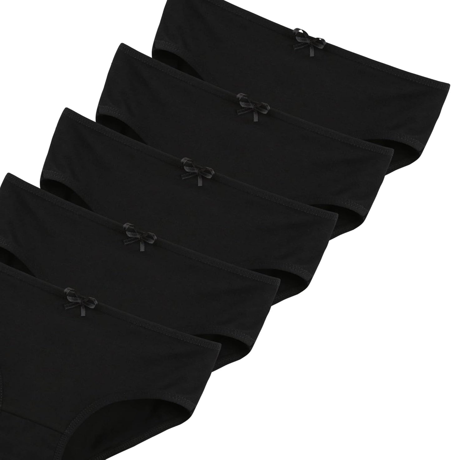 Donella Girls' Soft Cotton Underwear - Kids Bikini Brief Panties for Girls and Toddlers 5-Pack, Age: 2-15