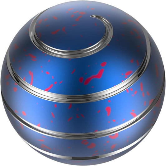 Fidget Toys, 2.17'' Kinetic Desk Toys for Adults, Desk Accessories for Office, Party Favors, Christmas Stocking Stuffers, Easter Basket (55MM, Blue Red)