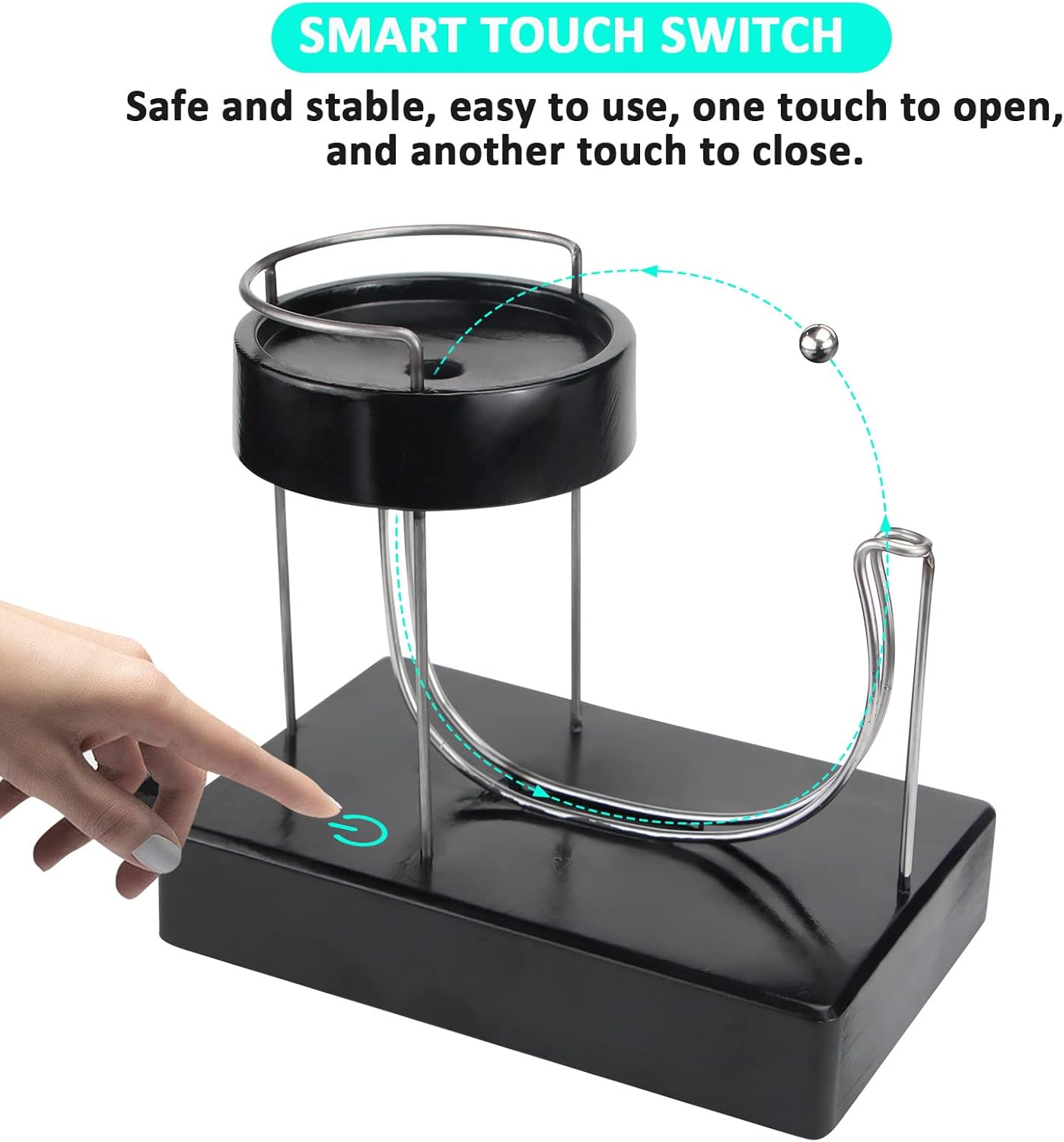 Kinetic Art Perpetual Motion Machine, Physical Balance Kinetic Energy Model, Newtons Science Physics Gadgets, Non-Stop Rolling Ball Toys, Balance Stress Relief Creative Gifts for Friends and Family