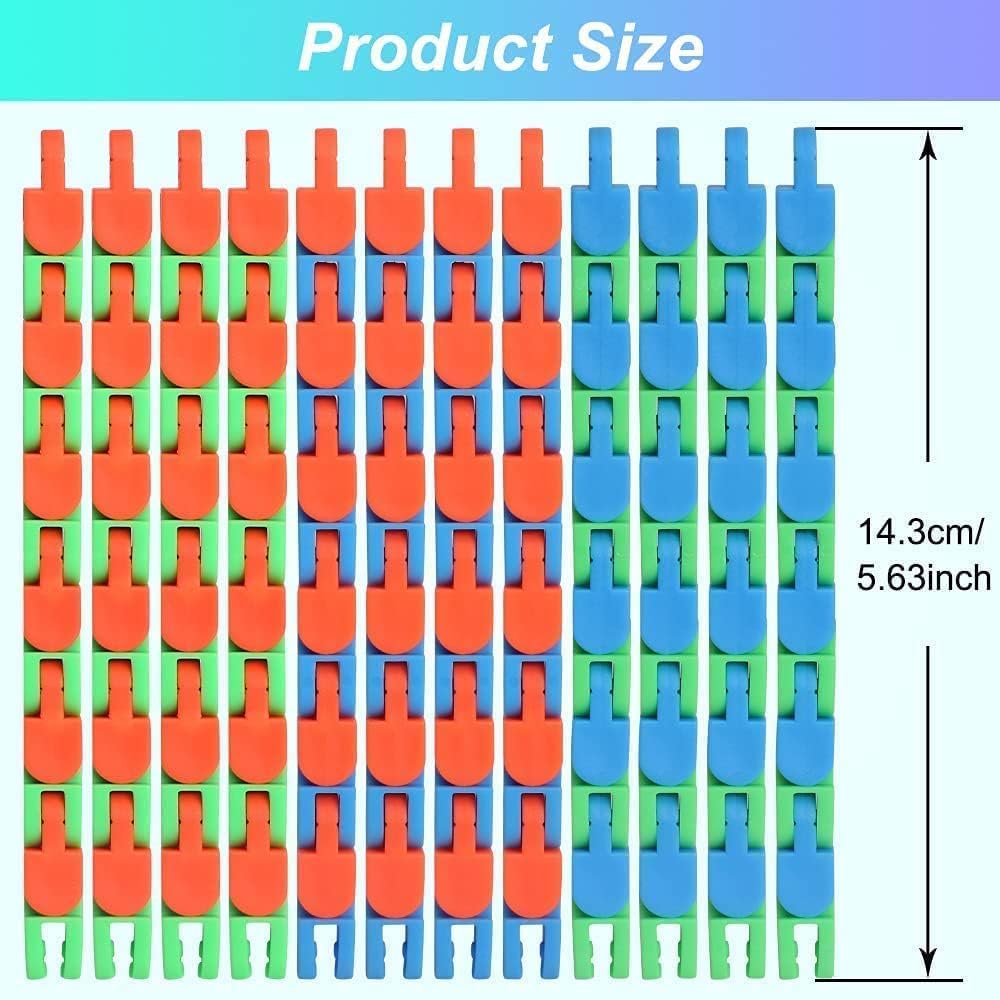 50pcs Random 24 Links Wacky Tracks Snap and Click Fidget Toys, Finger Sensory Toys, Snake Puzzles for Stress Relief, Party Bag Fillers, Party Favours, Random Color，Party Supplies，Carnival Gift