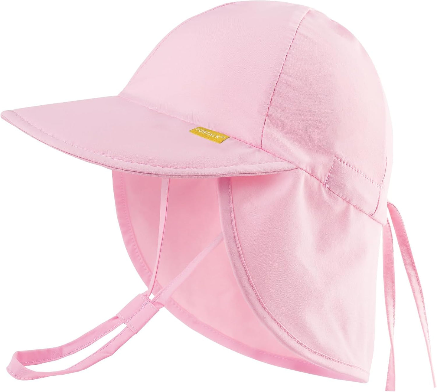 FURTALK Baby Sun Hat Summer Beach Hat UPF 50+ Adjustable Soft Baby Swim Hat with Neck Flap