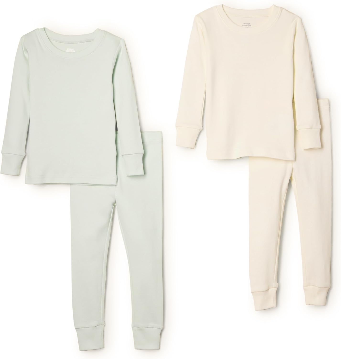 Amazon Essentials x Sofia Grainge Unisex Babies, Toddlers and Kids' Snug-Fit Cotton Pajamas, Pack of 2