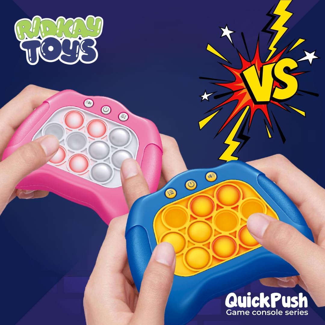 Fast Push Game - Pop Game It, Joy & Fun for Kids Ages 6-12: Sensory Toys for Kids 5-7 | 4 Modes Games, Kids Games, Fidget Toys for Kids 8-12, Handheld Games, Fast Push Bubble Game - Pop Fidget
