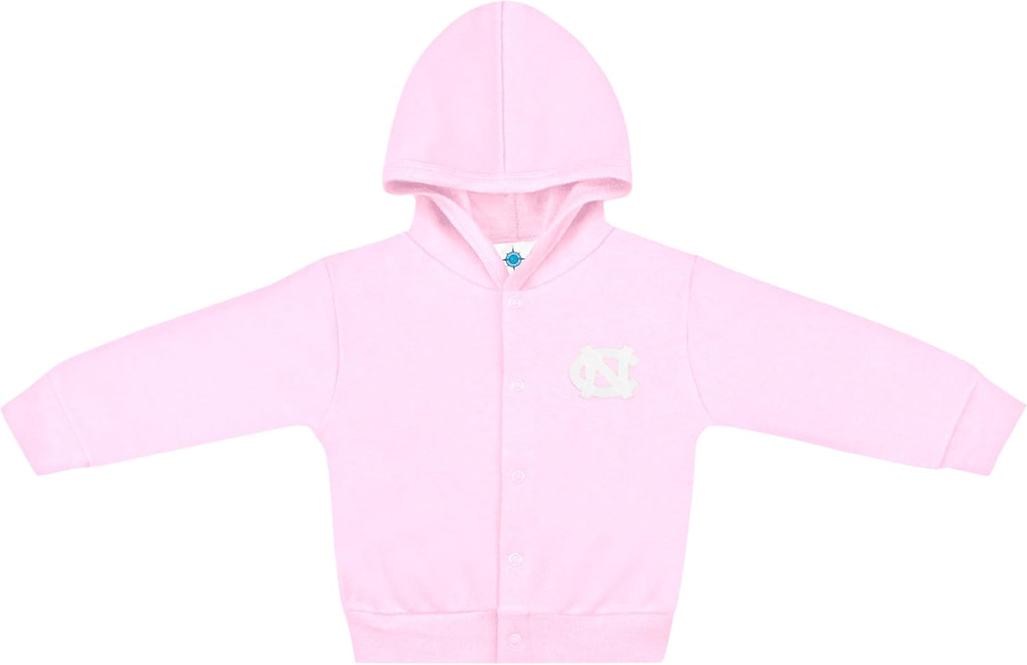 Creative Knitwear College Baby Snap Hooded Jacket - Team Logo, Multiple Colors, for Boys & Girls, (0-24 Months)
