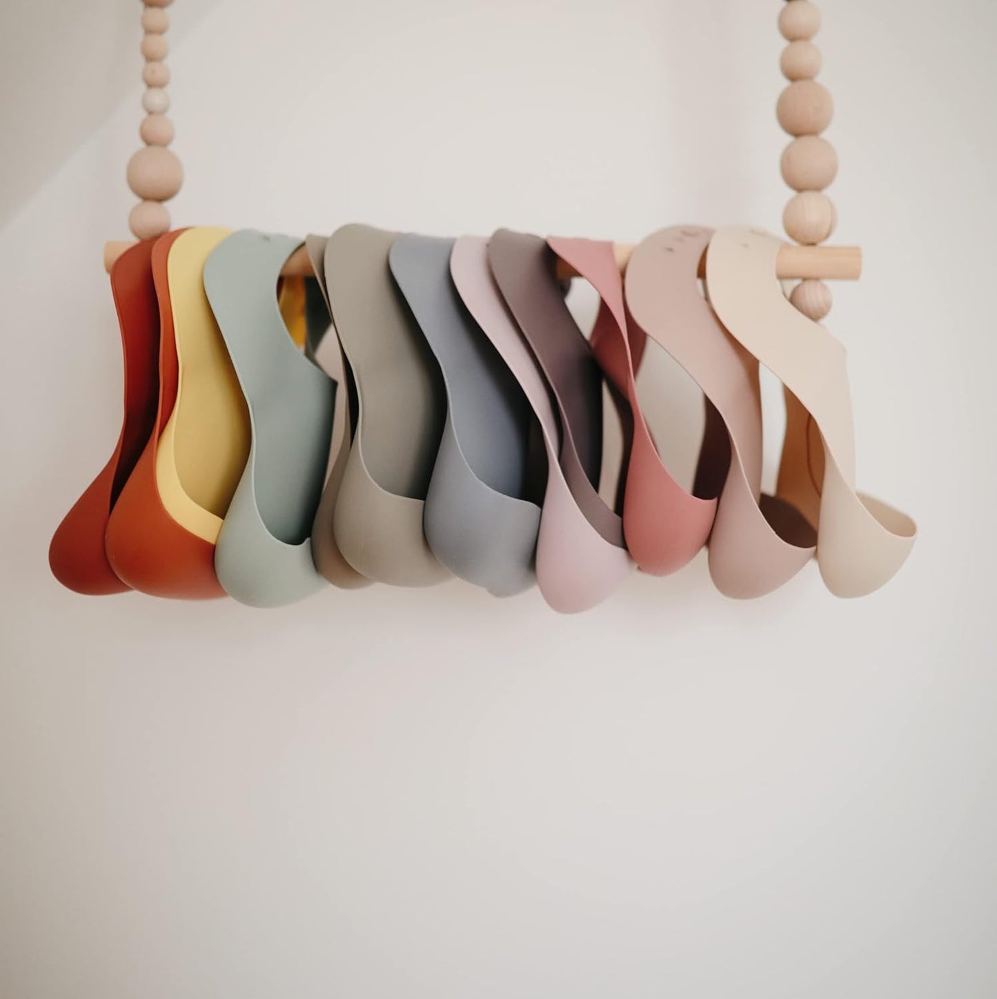 mushie Silicone Baby Bib | Adjustable Fit Waterproof Bibs (Pale Mauve)