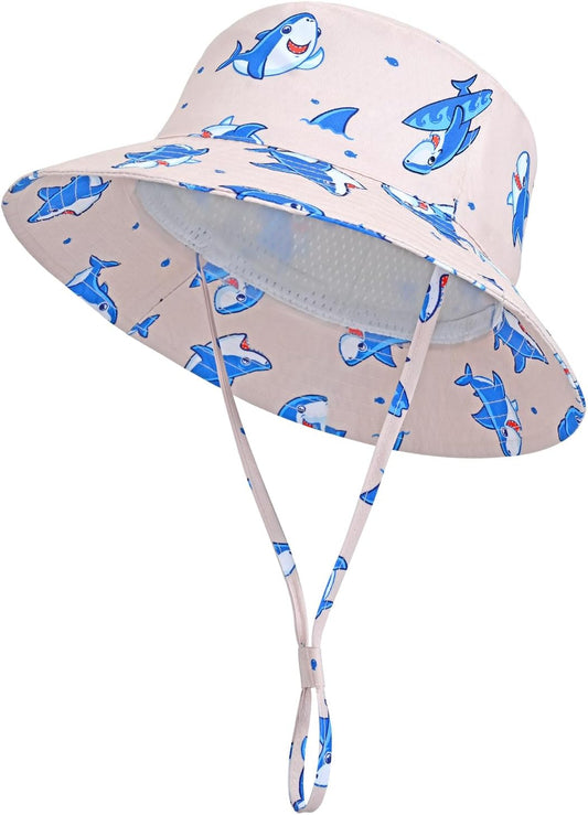 Kids Toddler Baby Boy Sun Hat Summer Bucket Hats with UPF 50+ UV Sun Protective