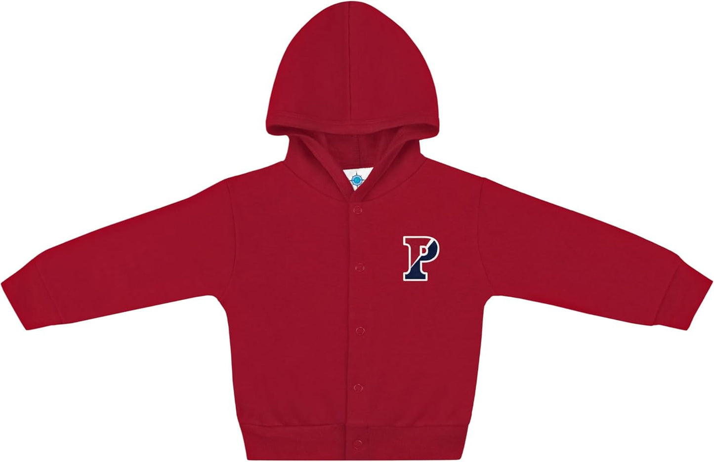 Creative Knitwear College Baby Snap Hooded Jacket - Team Logo, Multiple Colors, for Boys & Girls, (0-24 Months)