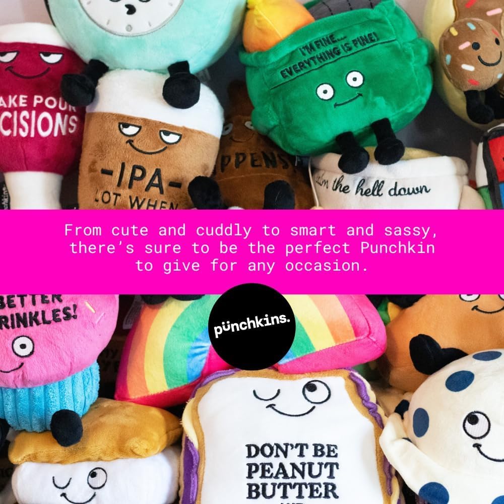 Desk Fan Plushie, Funny Meme Gag Gift, Comical Plush Collectible, Stocking Stuffer Present, Great for Emotional Support, Fun Desk Accessory, Weighted Base for Display