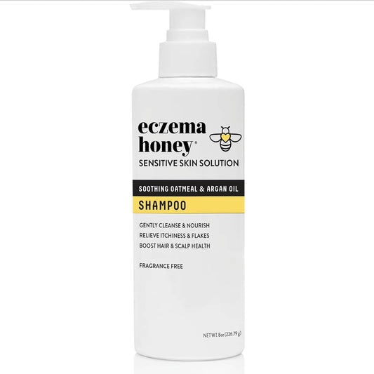 ECZEMA HONEY Nourishing Shampoo - Helps with Psoriasis, Dermatitis, & Flaking - Daily Dandruff Shampoo & Scalp Care - Itchy Scalp Treatment for Men, Women & Kids (8 Oz)
