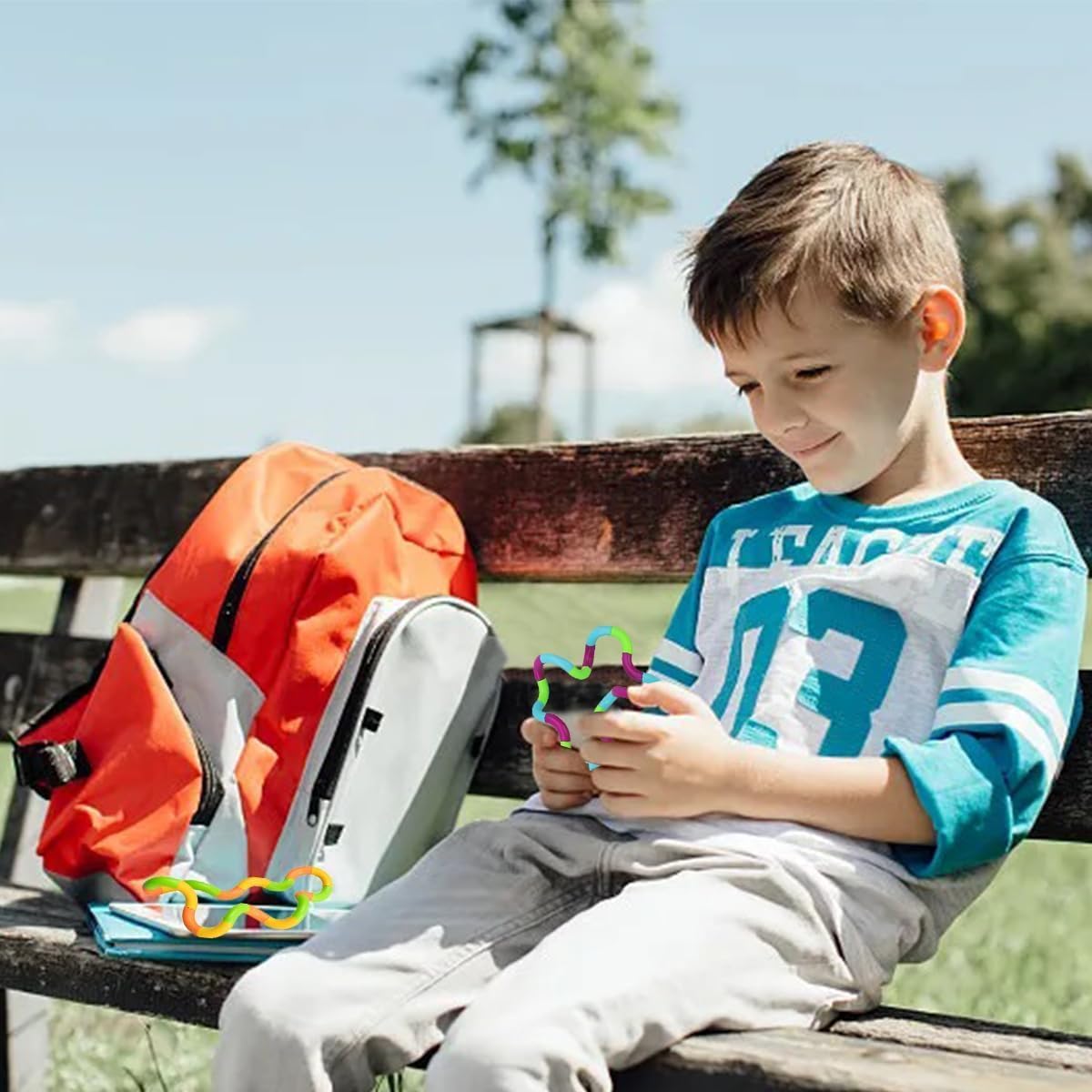 6PCS Random Multicolored Quiet Fidgets Toys for Unique Fidget Experience, Anti Anxiety Sensory Toys Combine into New Shapes,Brain Imagination Tools,Party Supplies