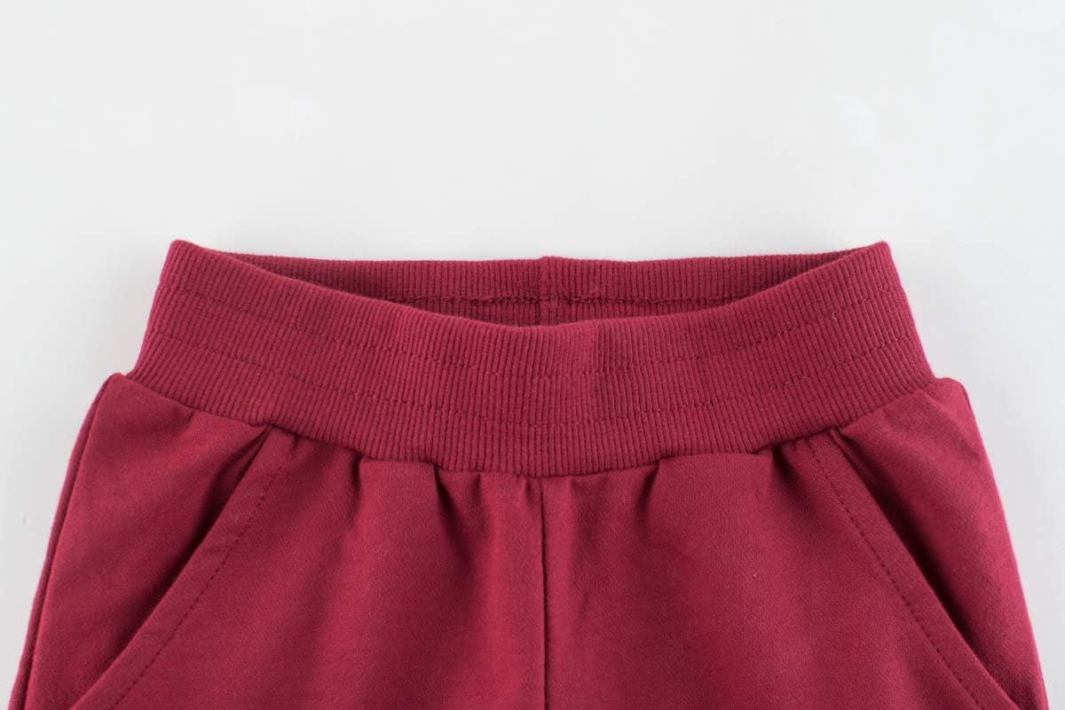 HUAER& Baby Boy's Jogger Pants Dinosaur Car Drawstring Elastic Sweatpants