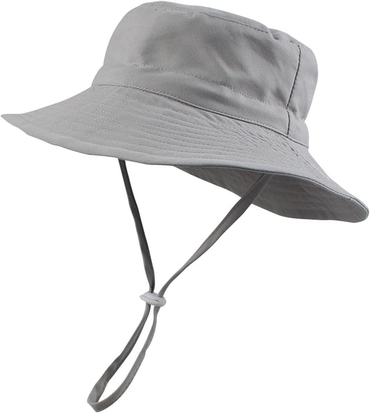 Peecabe Summer Baby Sun Hat for Boys Girls UPF 50+ Wide Brim Toddle Bucket Hat Adjustable Baby Beach Cap 0-8 Years