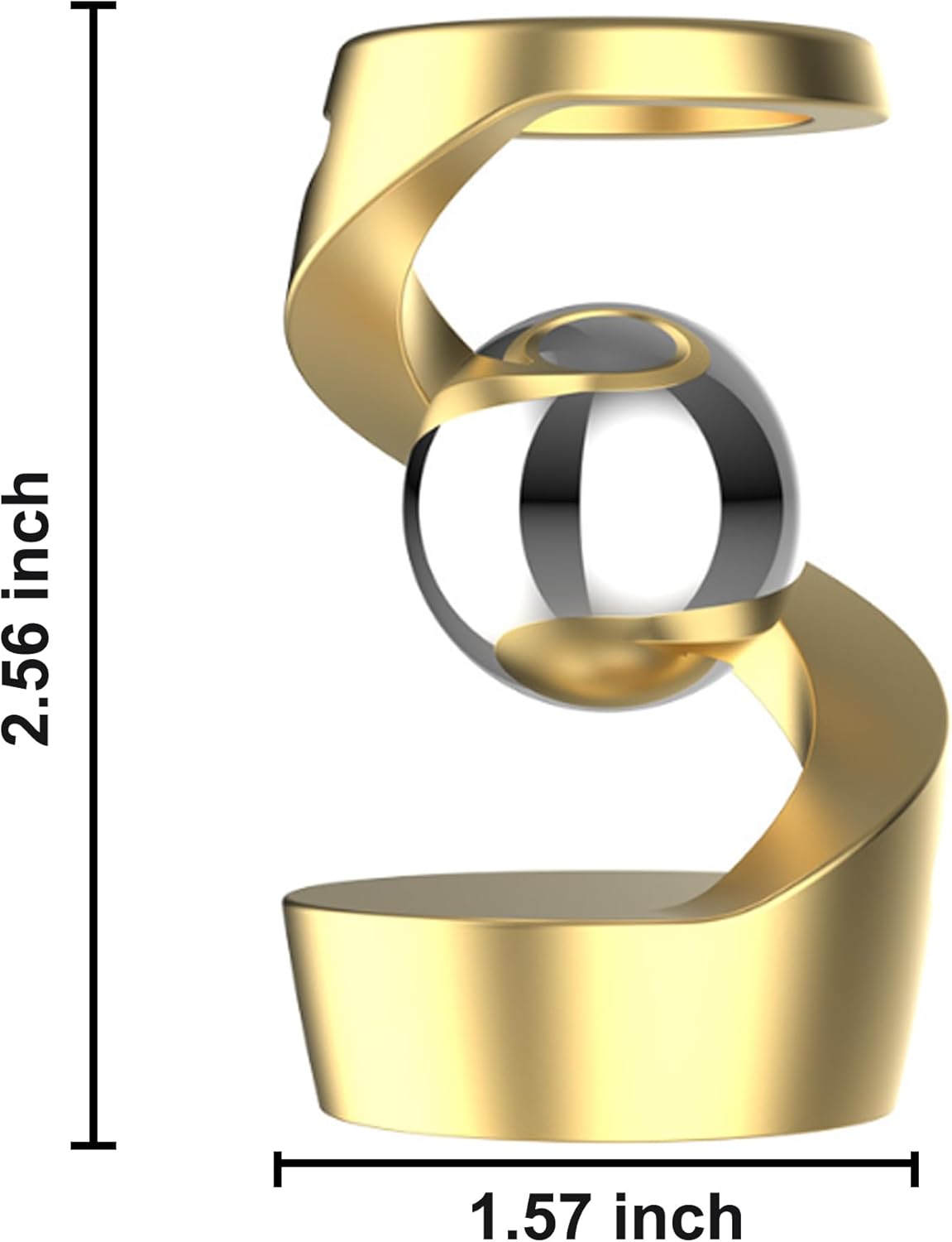 Fidget Toys for Adults, Metal Fidget Toys Desk Fidgets for Office for Adults, Quite Kids Fidget Toys for Anxiety and Stress (Gold Silver)