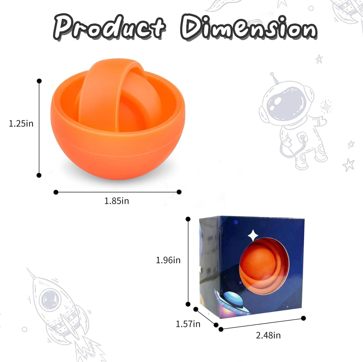 Fidget Toys, 3D Teen Boys Fidgets Spinners, Relief Stress and Exercise Fingers Hand Ball Fidgets Gyroscope, Best Gifts for Boys, Girls, Adult Birthday Games