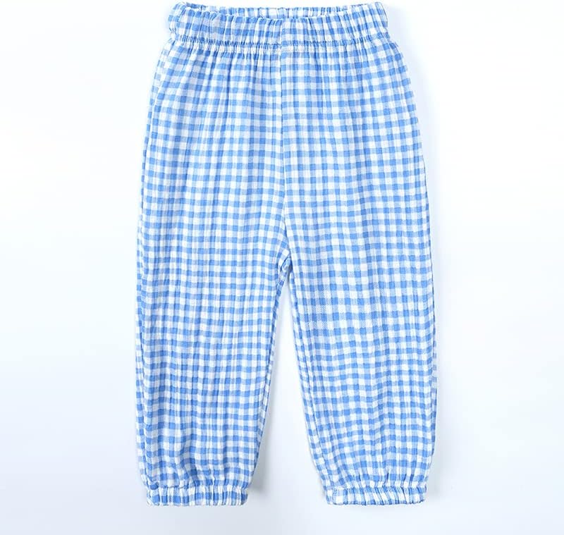 MYGBCPJS Baby Boys Girls Cotton Linen Trousers Kids Casual Ankle Pants Loose Long Bloomers