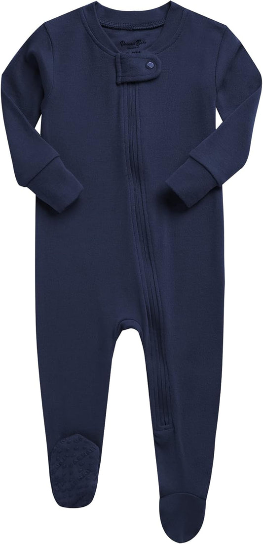 VAENAIT BABY Infant Toddler Boys Girls Footed One-Piece Sleep and Play Premium Modal Pajamas 1-2 Pieces