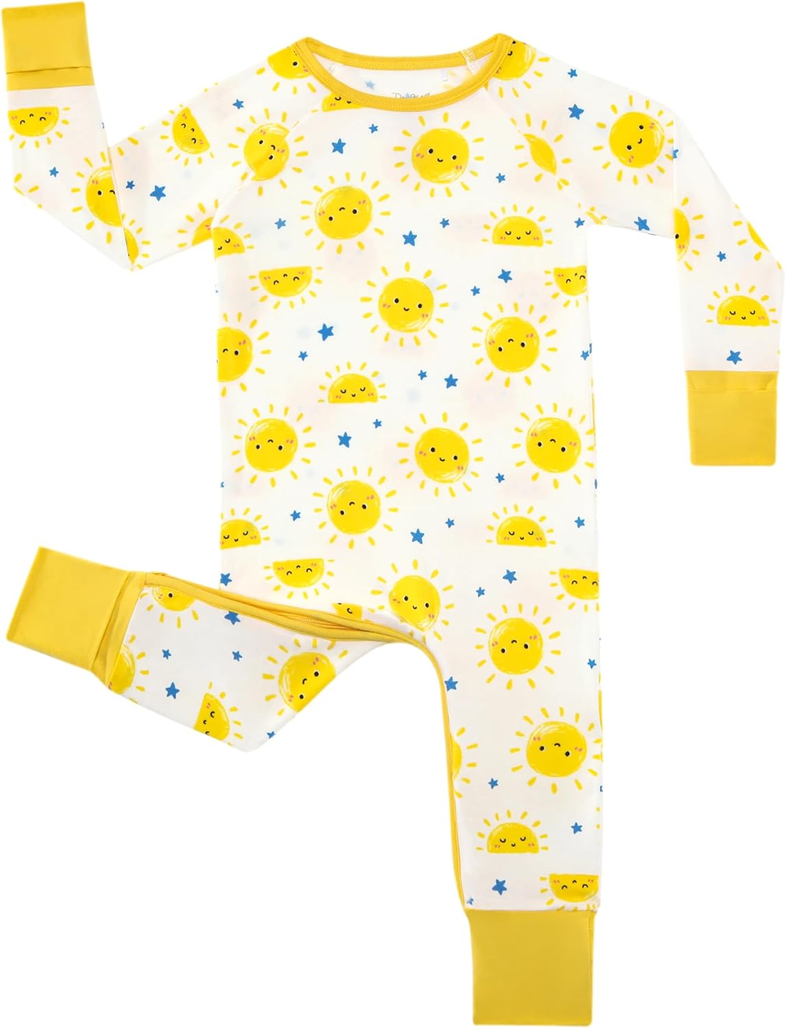 Baby Boys Girls Romper Long Sleeve Jumpsuits Infant Unisex One-Piece Bamboo Viscose Zipper Mitten Rompers