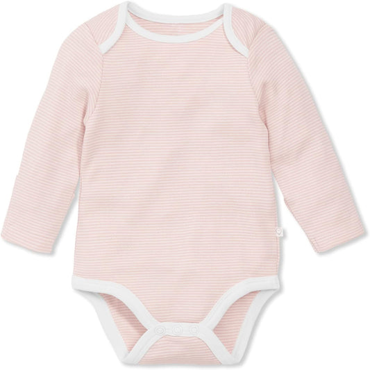 MORI Baby Supreme Comfort Long Sleeve Bodysuit for Boys and Girls - Unisex Romper with Envelope Neck and Nickel Free Popper