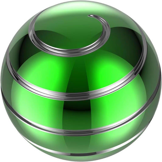 Desk Toys, 2.17'' Kinetic Spinning Ball for Adults, Kinetic Fidget Desk Toys for Party Favors, Christmas Stocking Stuffers, Easter Basket (55MM, Green A)
