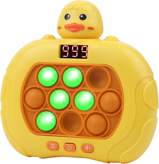 Upgraded Quick Push Pop Toy Fast Push Bubble Fidget Toys & Light up Pop it Game, Handheld Puzzle Sensory Games Toy, for Kids Boys Girls Teens Ideal Party Favors