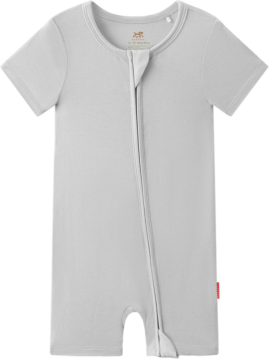 Baby Boys Bamboo Viscose Short Sleeve Romper Soft Comfy Infant Summer Jumpsuit