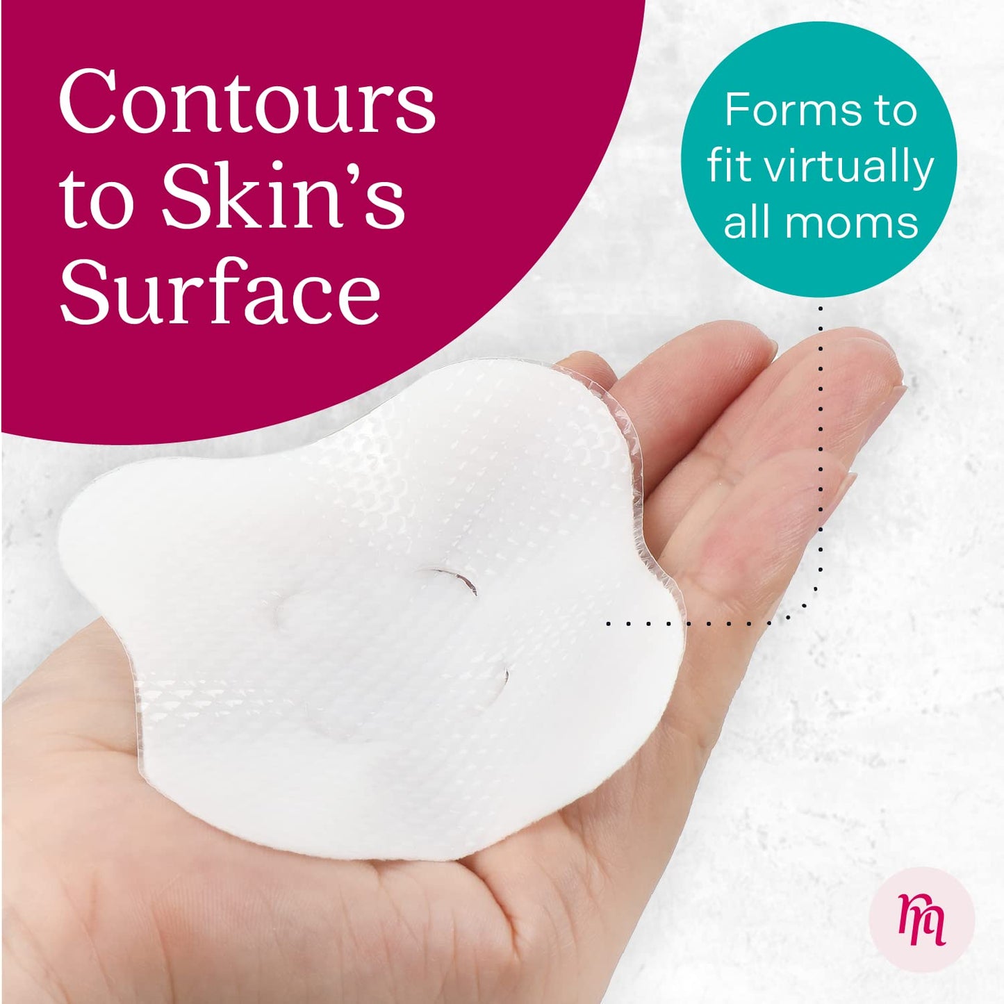 Nurse & Nourish 8-Pack Hydrogel Pads for Breastfeeding Soreness Support - Reusable, Easy-Apply Adjustable Soothing Gel - Nipple Shields for Breastfeeding Newborn