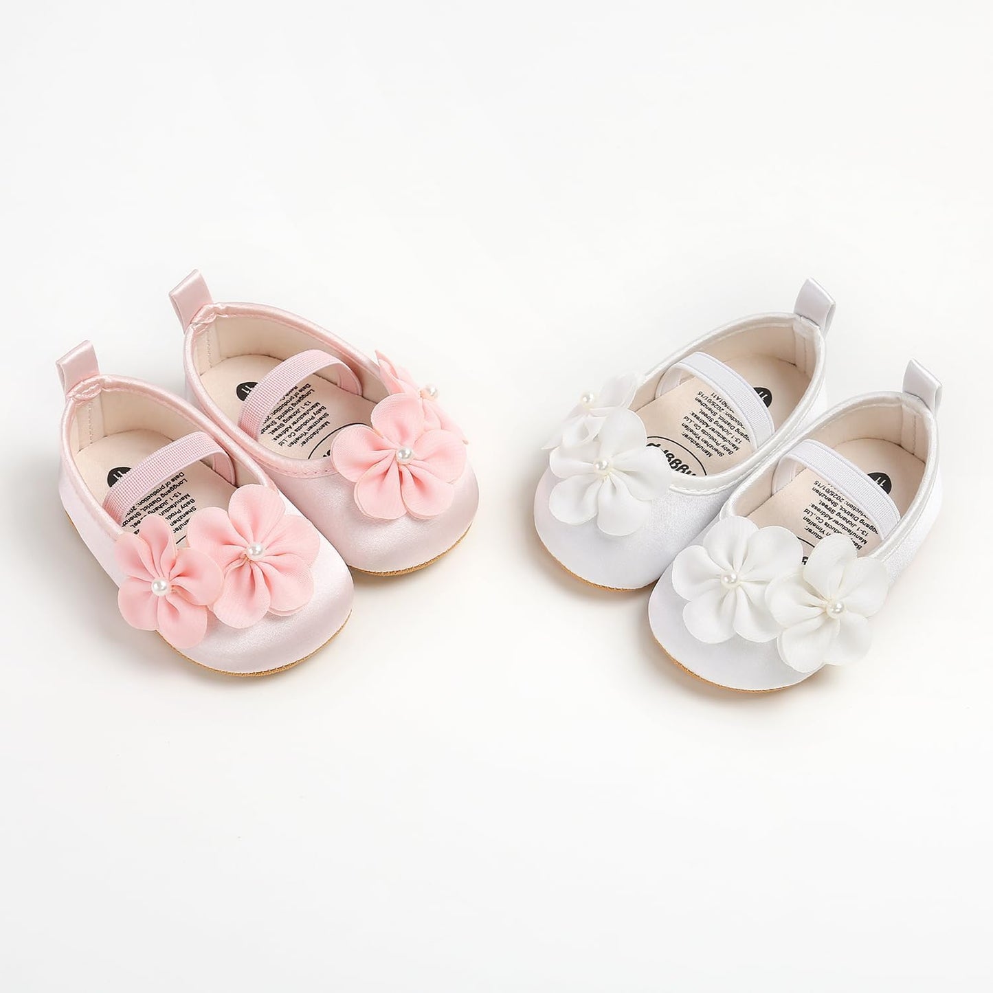 Baby Shoes Mary Jane Flats Non Slip Soft Sole Infant Toddler Sneakers First Walkers Party Christmas Dress Shoes