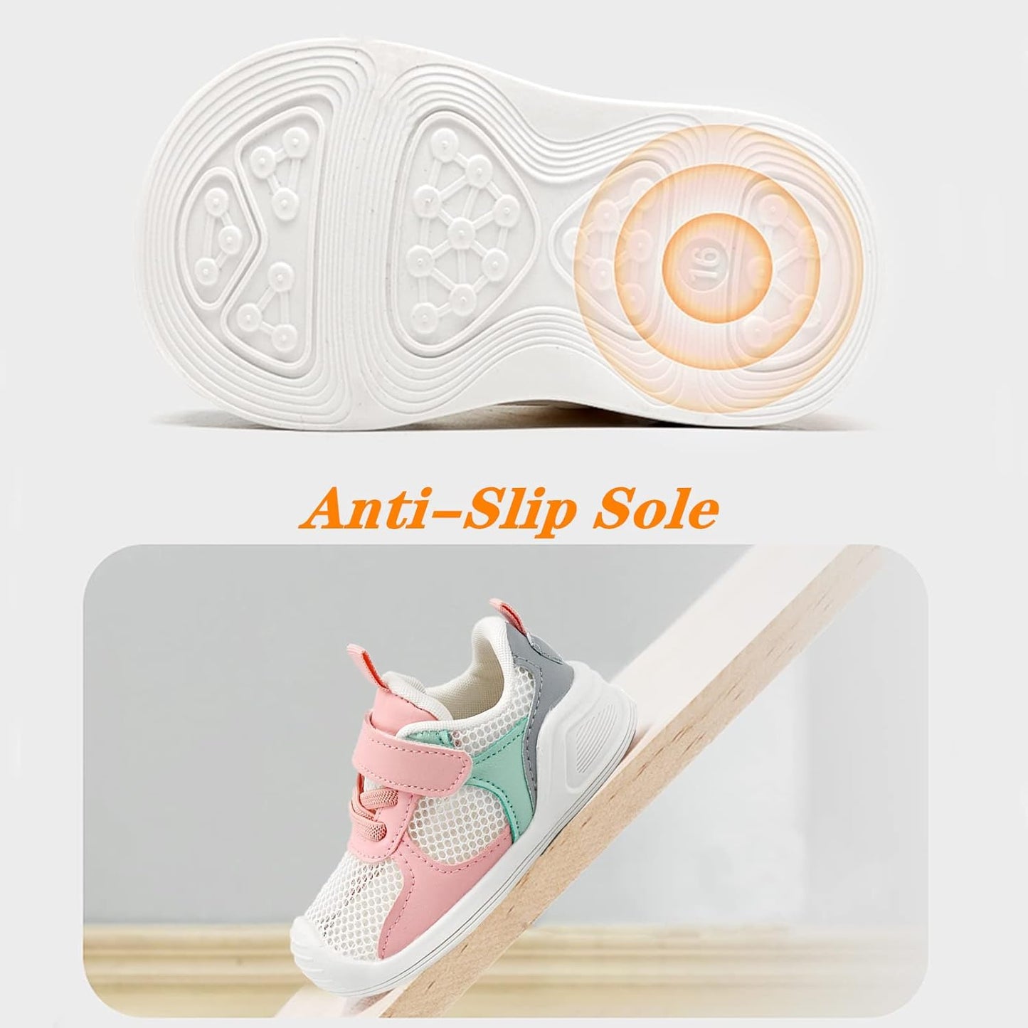 Baby Boy Girl Shoes Infant Non Slip Sneakers Breathable Lightweight Toddler First Walking Shoes 6 12 18 24 Months