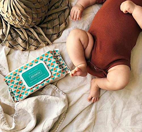 JOONYA Unscented Baby Wipes — Plant-Based, Fragrance-Free Diaper Wipes | Hypoallergenic, Non-Toxic, Compostable & Biodegradable Wet Wipes for Sensitive Newborn Skin | 3 Packs of 80 Wipes (240 Total)