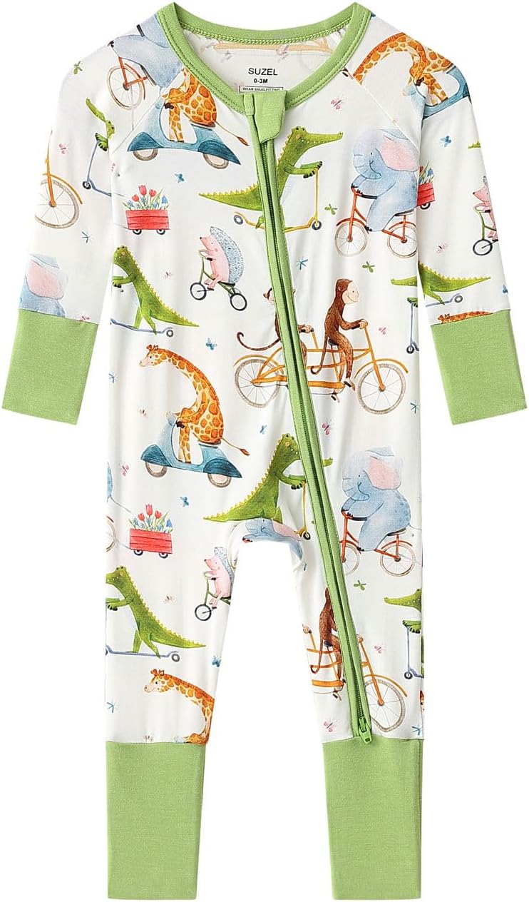 Baby Viscose from Bamboo Footless Pajamas Boys Girls Zippy Pjs Sleep 'N Play Romper - 0-24 Months