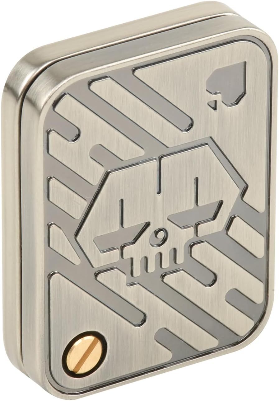 Metal Fidget Slider Magnetic Metal Fidget Toys Adults Magnet Fidget Toys for Adults Stress Relief ADHD Office Fidget Toys for Desk Adult-K Silver EDC Poker Fidget Slider