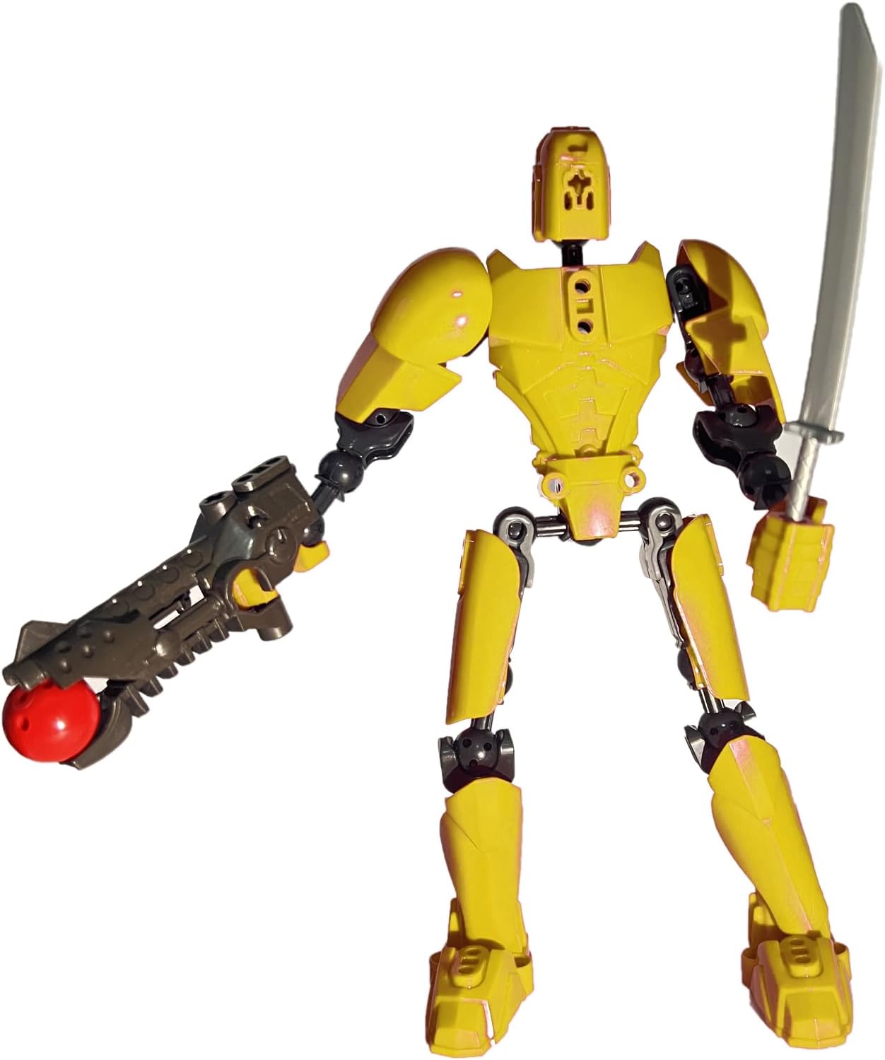 Titan 13 Action Figure, T13 Action Figures 3D Printed Multi-Jointed Movable, Nova 13 Action Figure Lucky 13 Action Figure Dummy 13 Action Figure, Game Gifts Valentines Gifts (New Yellow)