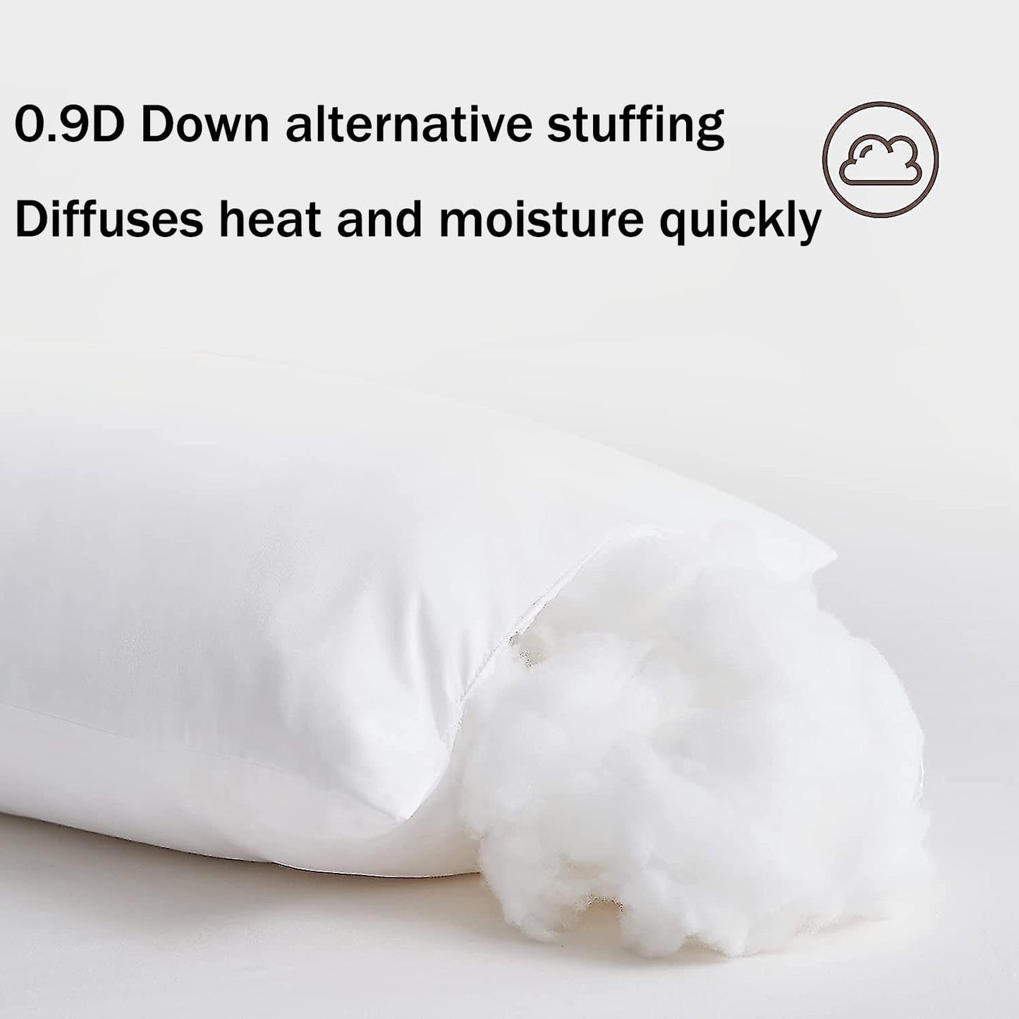 Hotel Collection Bed Pillows Queen Size Set of 2 Back Sleeper Pillow for Adults Stomach Kids Side Sleeping Medium Soft Plush Fluffy White 20x30 inches