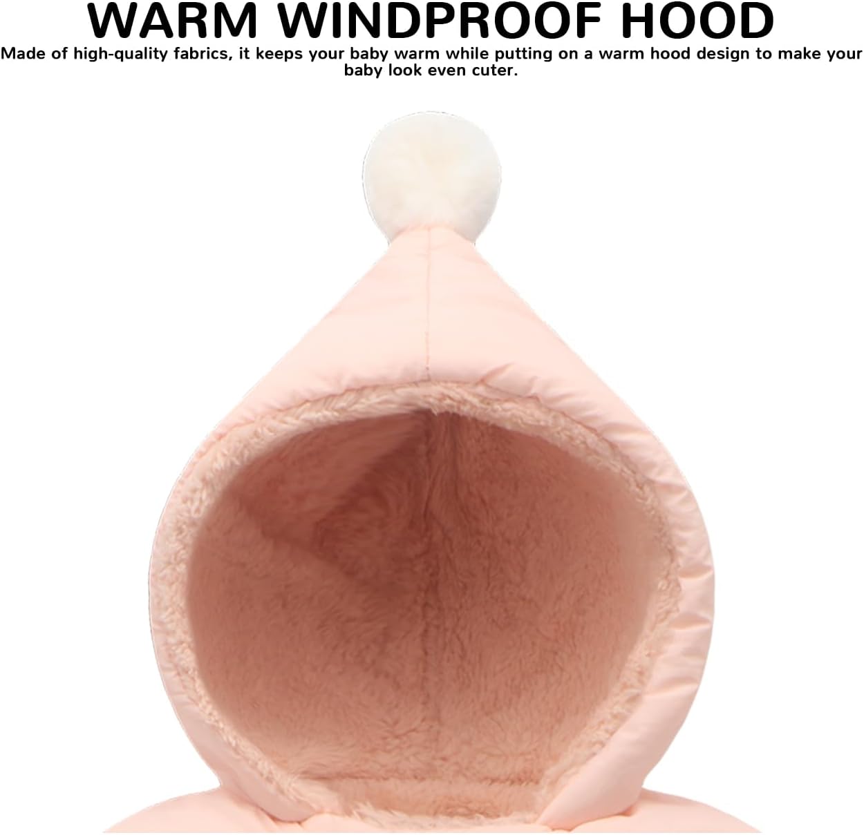 Baby Girl Winter Fleece Jacket Toddler Boy Puffer With Hood Coat Infant Clothes