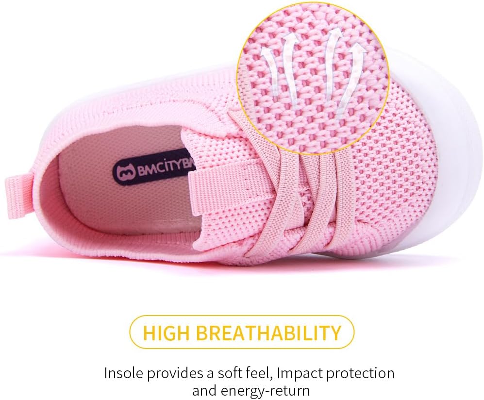 BMCiTYBM Baby Shoes Boy Girl Infant Sneakers Non-Slip First Walkers 6 9 12 18 24 Months