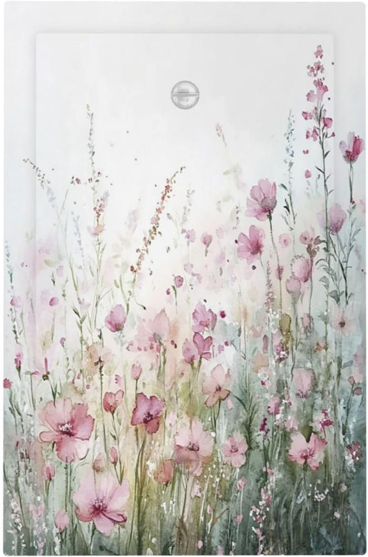 Light Switch Cover Plate Wildflower Botanical Watercolor Floral 1 Gang No Device Blank Electrical Wall Plates Faceplate Decorative Switch Plate For Bed Room Living Room Decor