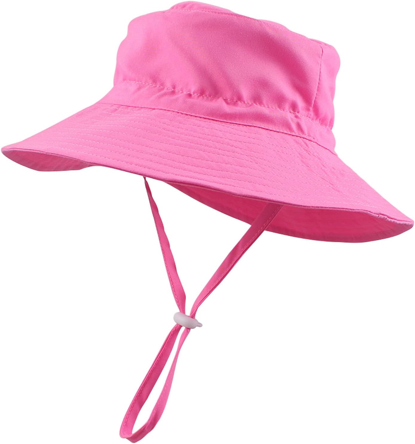 Peecabe Summer Baby Sun Hat for Boys Girls UPF 50+ Wide Brim Toddle Bucket Hat Adjustable Baby Beach Cap 0-8 Years