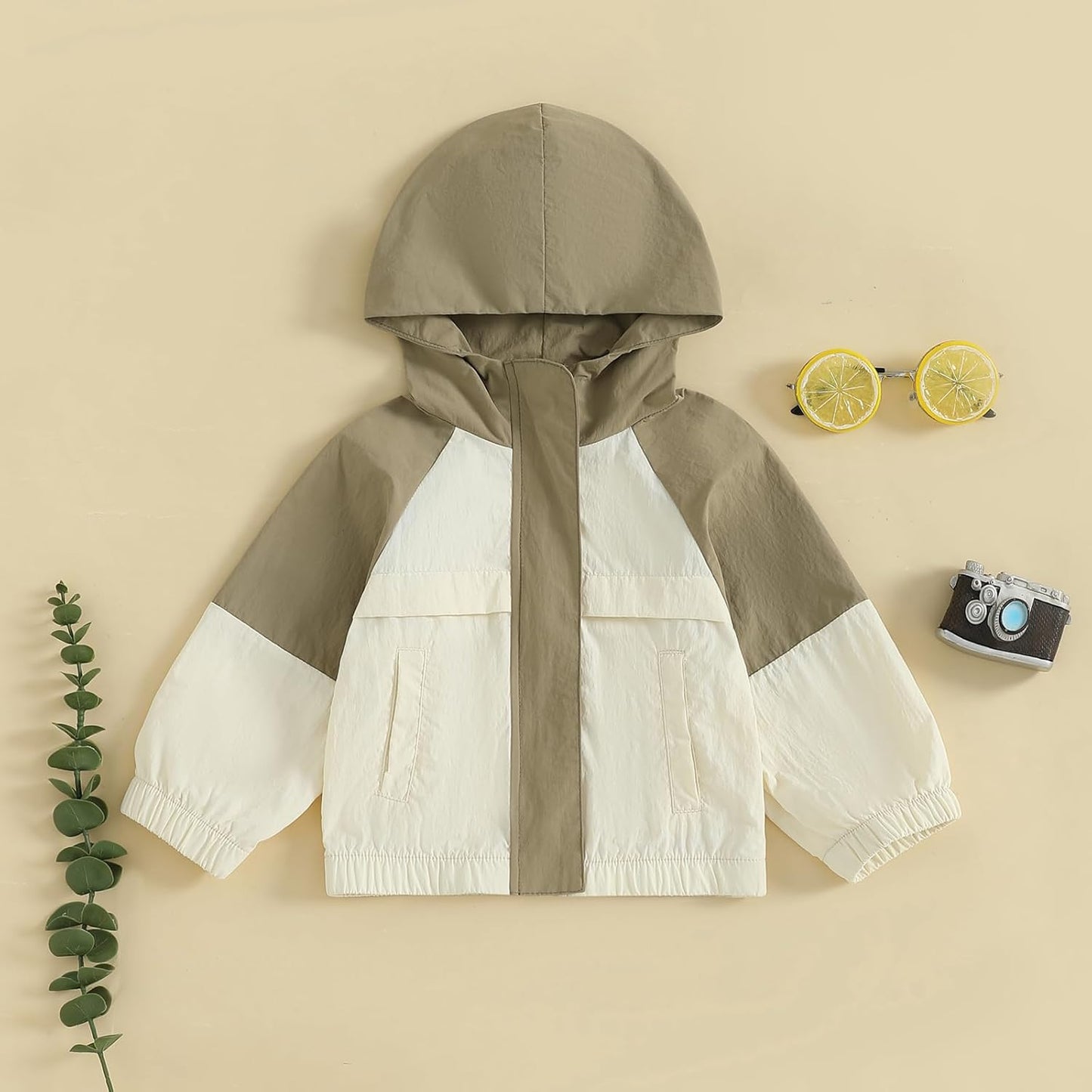 Toddler Baby Boy Girl Jackets Lightweight Outwear Zipper Hooded Windbreaker Jacket Fall Clothes 12M 18M 2T 3T 4T 5T