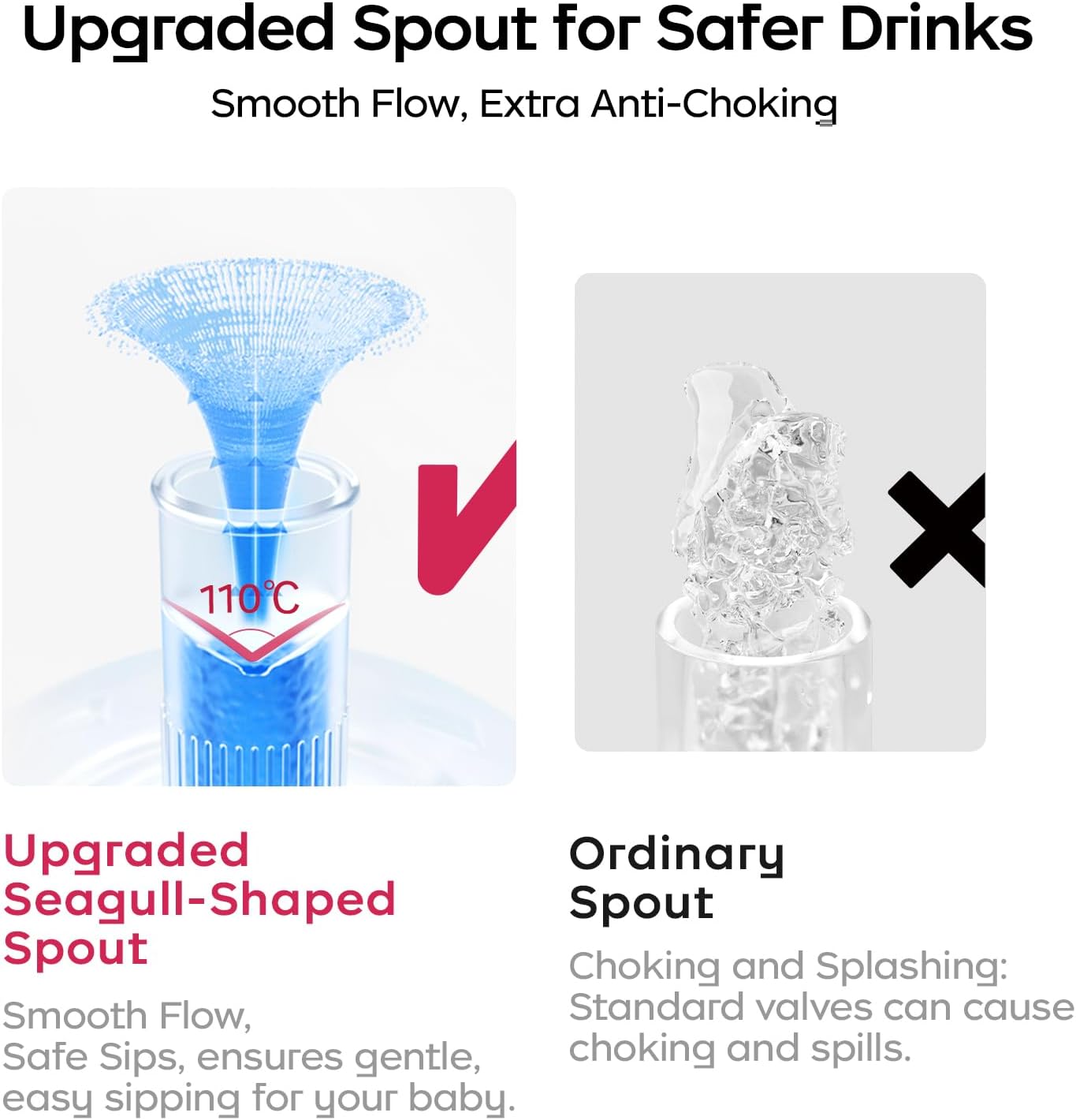 bc babycare Straw Sippy Cups for Toddler, No Spill Sippy Cups for Baby 1+ Year Old, Transition Weighted Sippy Cup with Straw and Strap, 10oz/300ml, Yellow