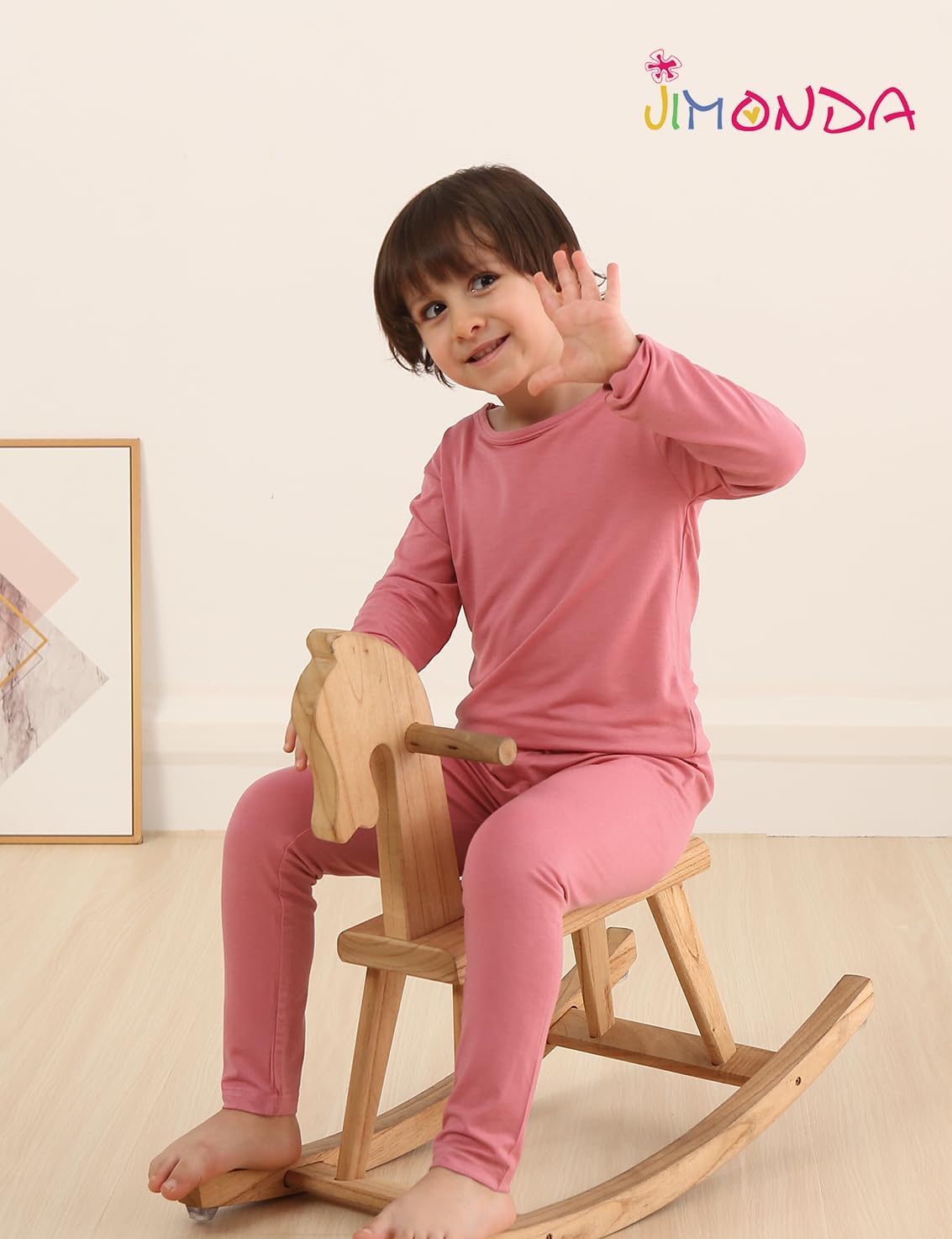 Jimonda Baby Boys Girls Pajama Sets Toddler Sleepwear Cool Jammies 2pcs Viscose from Bamboo PJs 18M-8Y