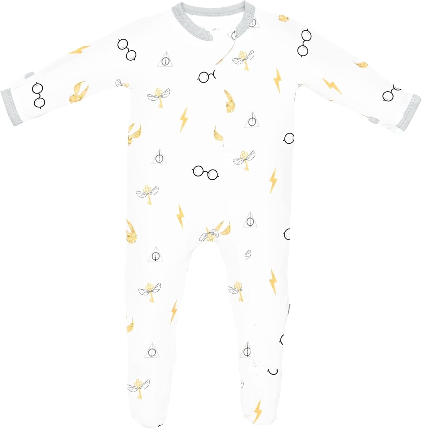 KYTE BABY Unisex Zipper Closure Footies, Rayon Made From Bamboo, 0-24 Months