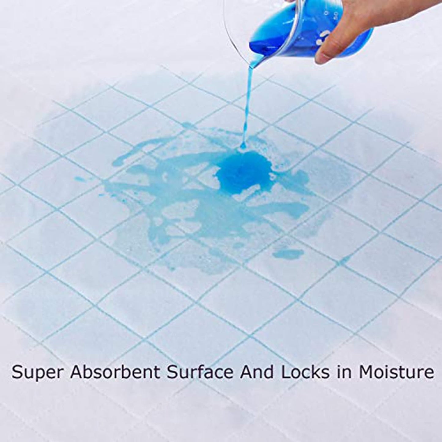 Waterproof Crib Mattress Protector 34" x 36", Non-Slip & Sturdy Mattress Pad Mat, 4 Layers Incontinence Bed Pad for Children Adults, Pets Training Pee Pad, White