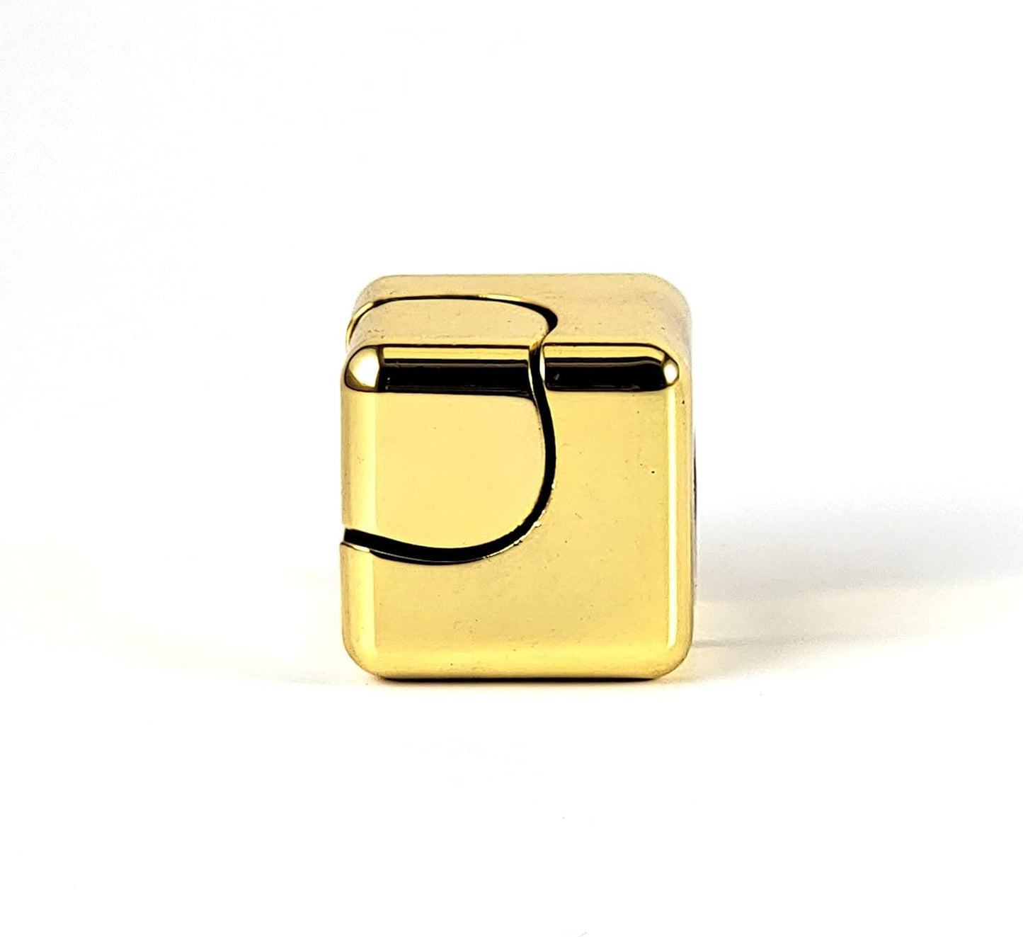 QUBI Cube Spinner 4-in-1 Spinning Toy– Helps with Anxiety, ADHD, Autism, Stress & Focus– Desktop EDC Fidgets Spinner Aluminum Alloy Build for Kids & Adults. Gold.