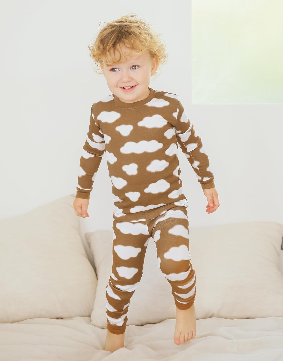 VAENAIT BABY 6M-12Y Kids Unisex Girls & Boys Soft Comfy Modal Tencel Sleepwear Pajamas 2pcs or 4pcs Set