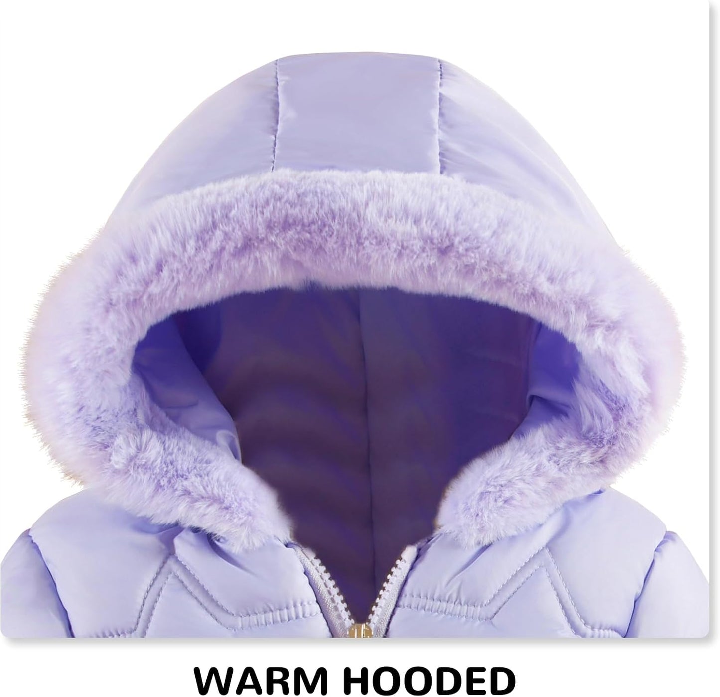 Toddler Winter Coats Baby Jacket Snow Clothes Puffer Dress Girl Warm Hoodie 1-4T