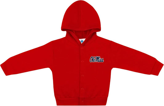 Creative Knitwear College Baby Snap Hooded Jacket - Team Logo, Multiple Colors, for Boys & Girls, (0-24 Months)