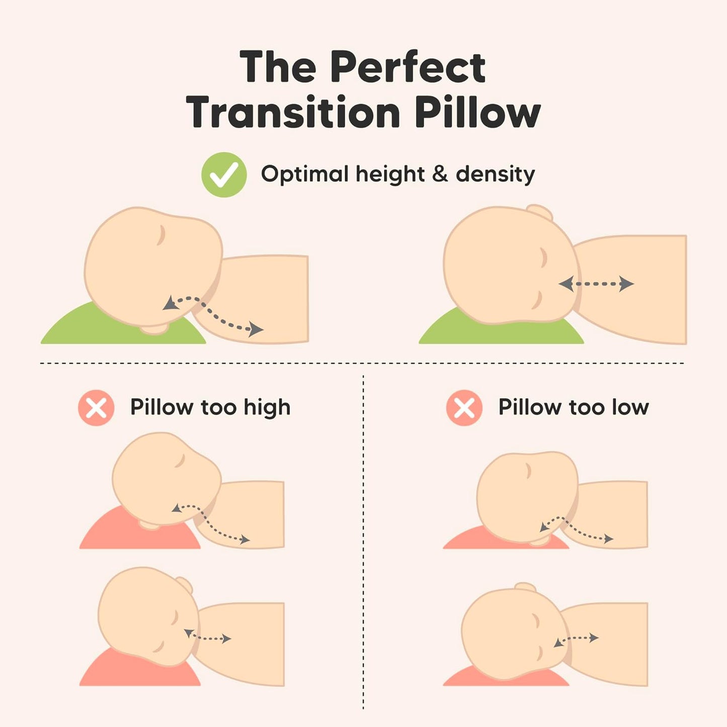 Toddler Pillow with Pillowcase - 13x18 My Little Cuddly Pillow, Viscose Derived From Bamboo Nursery Toddler Pillows for Sleeping, Kids Pillow, Small Travel Pillows, Mini Toddler Bed Pillow (Mist Pink)