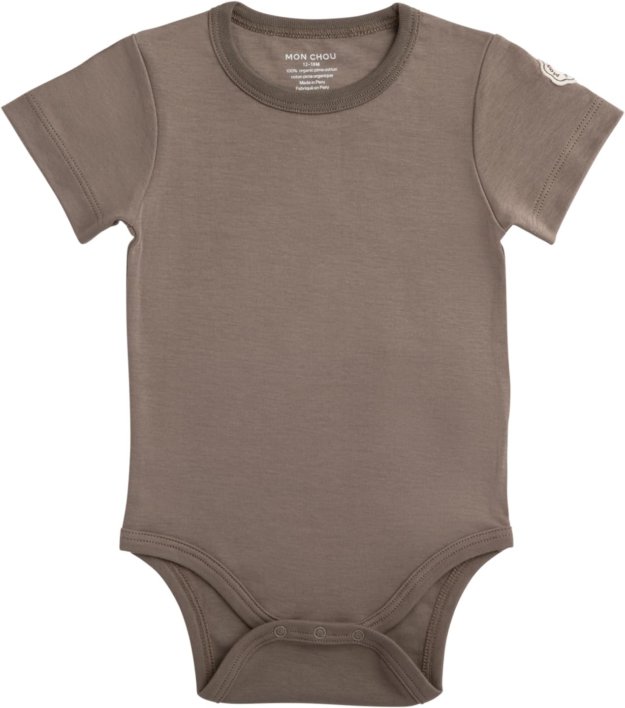 MON CHOU Premium Short Sleeve Bodysuit - Luxuriously Soft, 100% Pima Cotton Baby Bodysuit - Organic Cotton Baby Clothes
