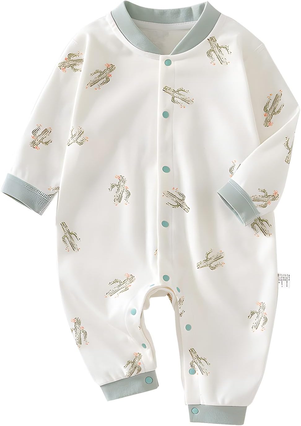 100% Organic Cotton Soft 3-24 Months Baby Romper Jumpsuits for Boys and Girls Unisex Long Sleeve